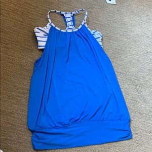 Lululemon one piece tank with built in bra